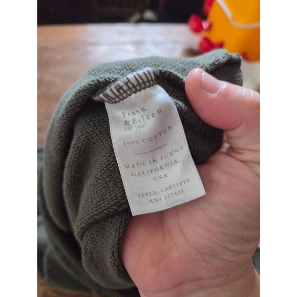 Frank & Eileen Triple Fleece Patrick Popover In  Pine Sz Small - Picture 4 of 5